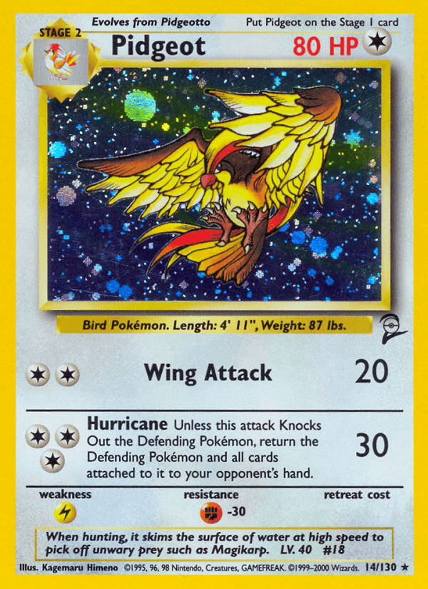 Pidgeot card