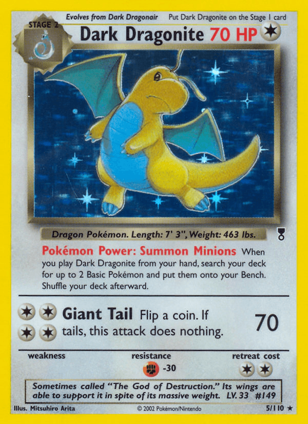 Dark Dragonite card