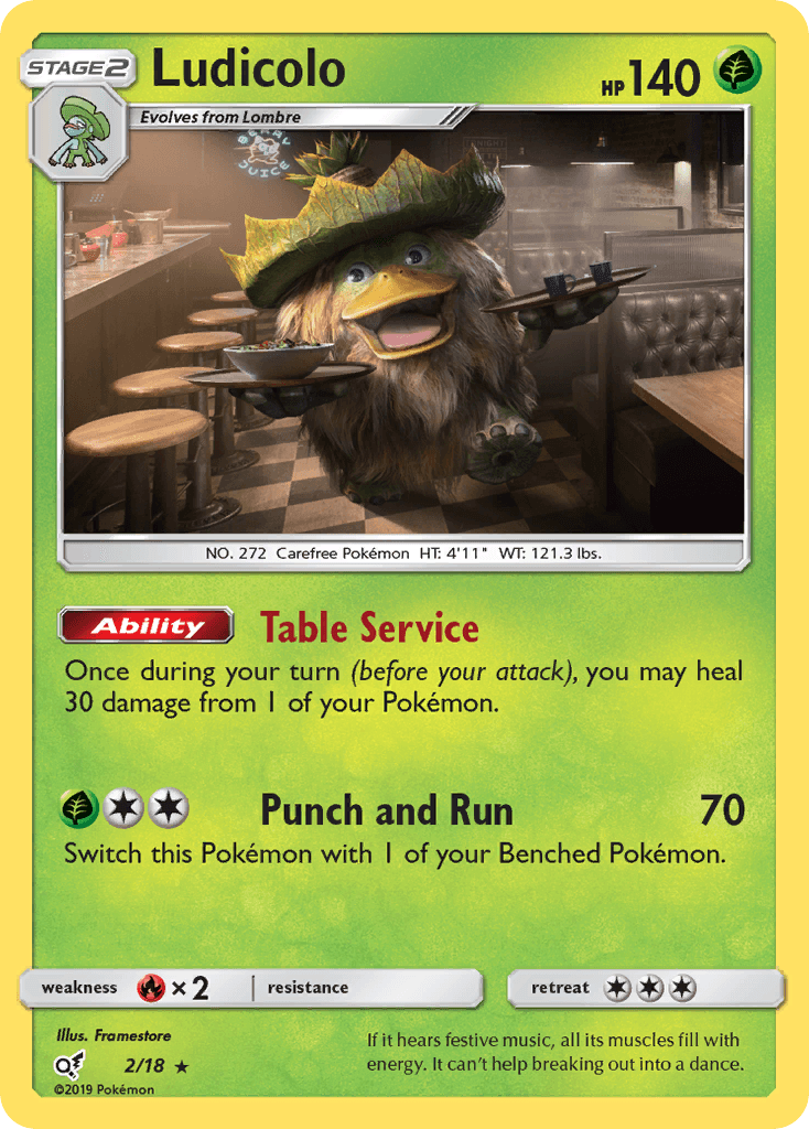 Ludicolo card