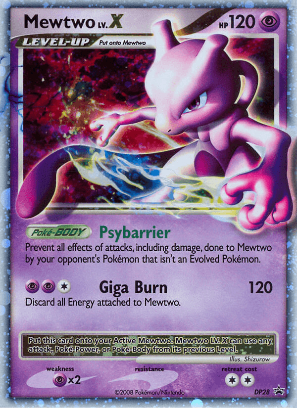 Mewtwo LV.X card