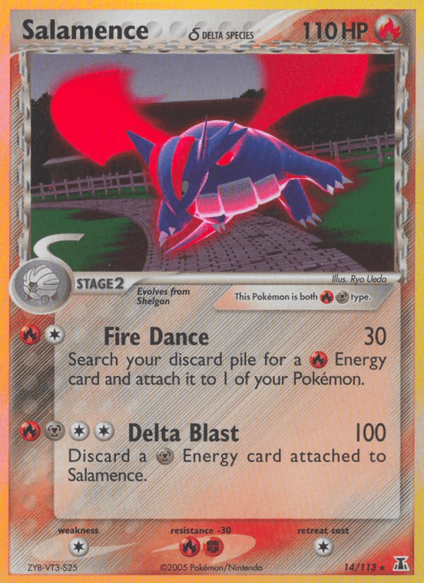 Salamence δ card