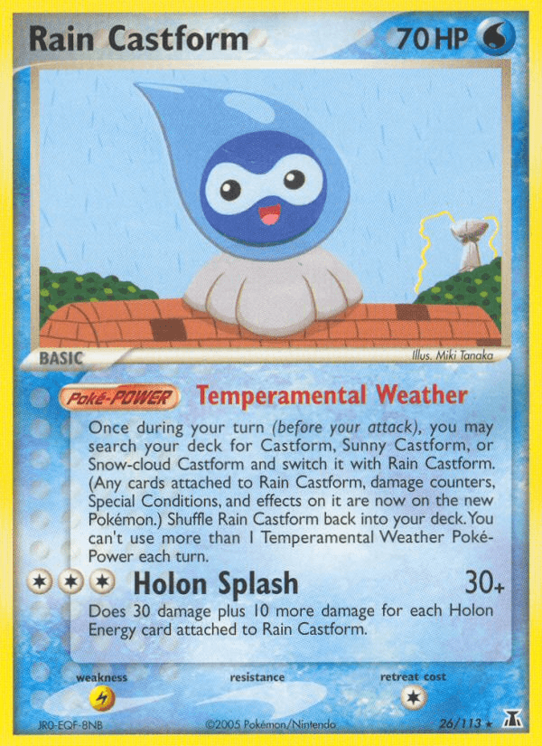 Rain Castform card