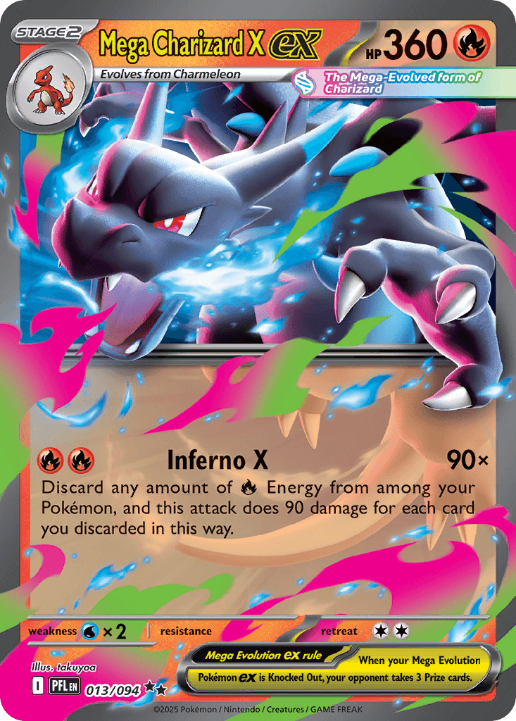 Mega Charizard X ex card