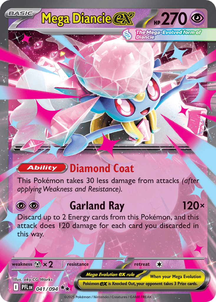 Mega Diancie ex card