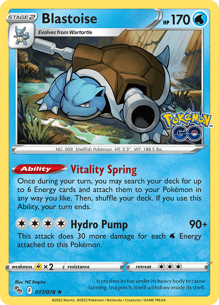 Blastoise card