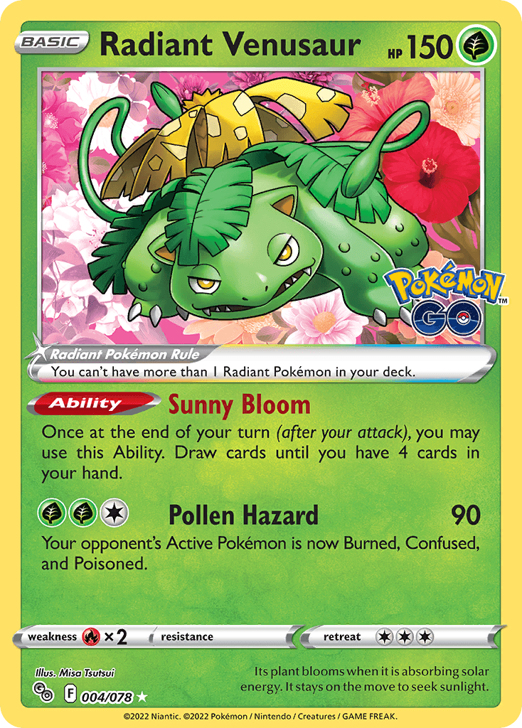 Radiant Venusaur card