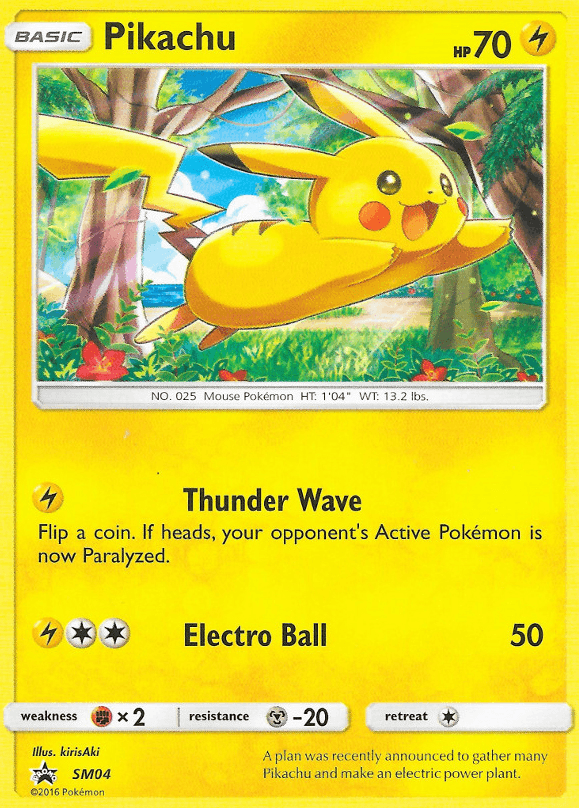 Pikachu card
