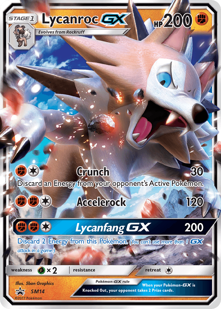 Lycanroc-GX card