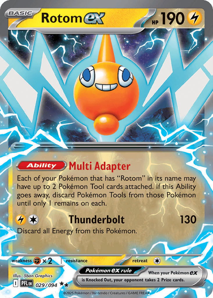 Rotom ex card